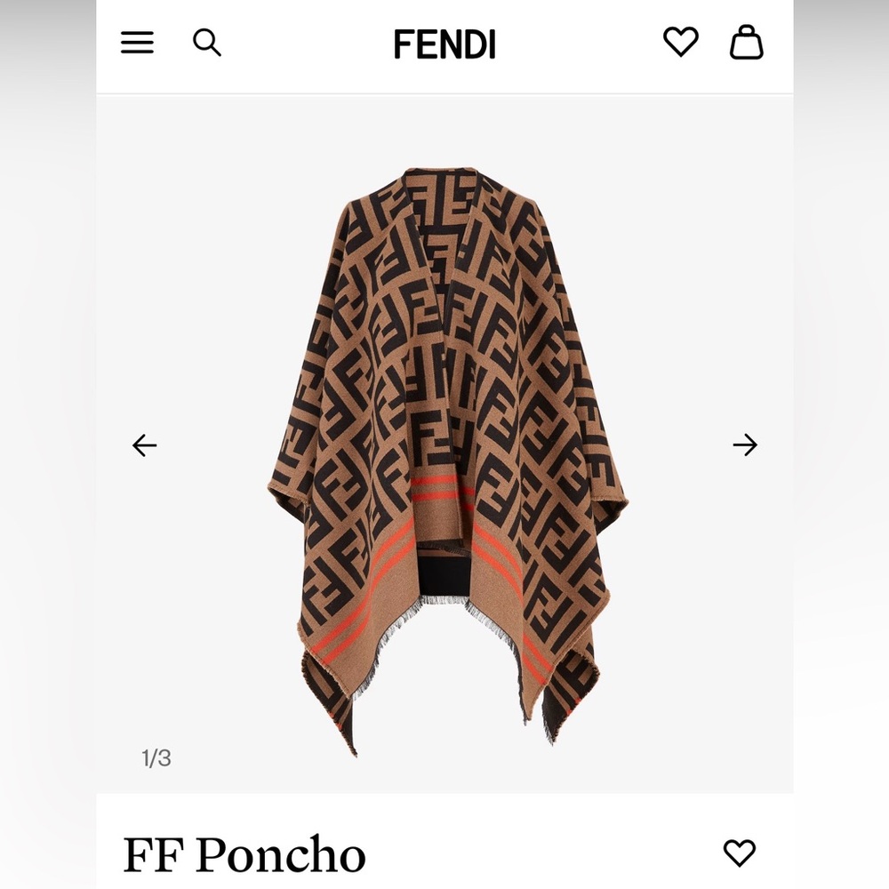 Fendi FF Poncho